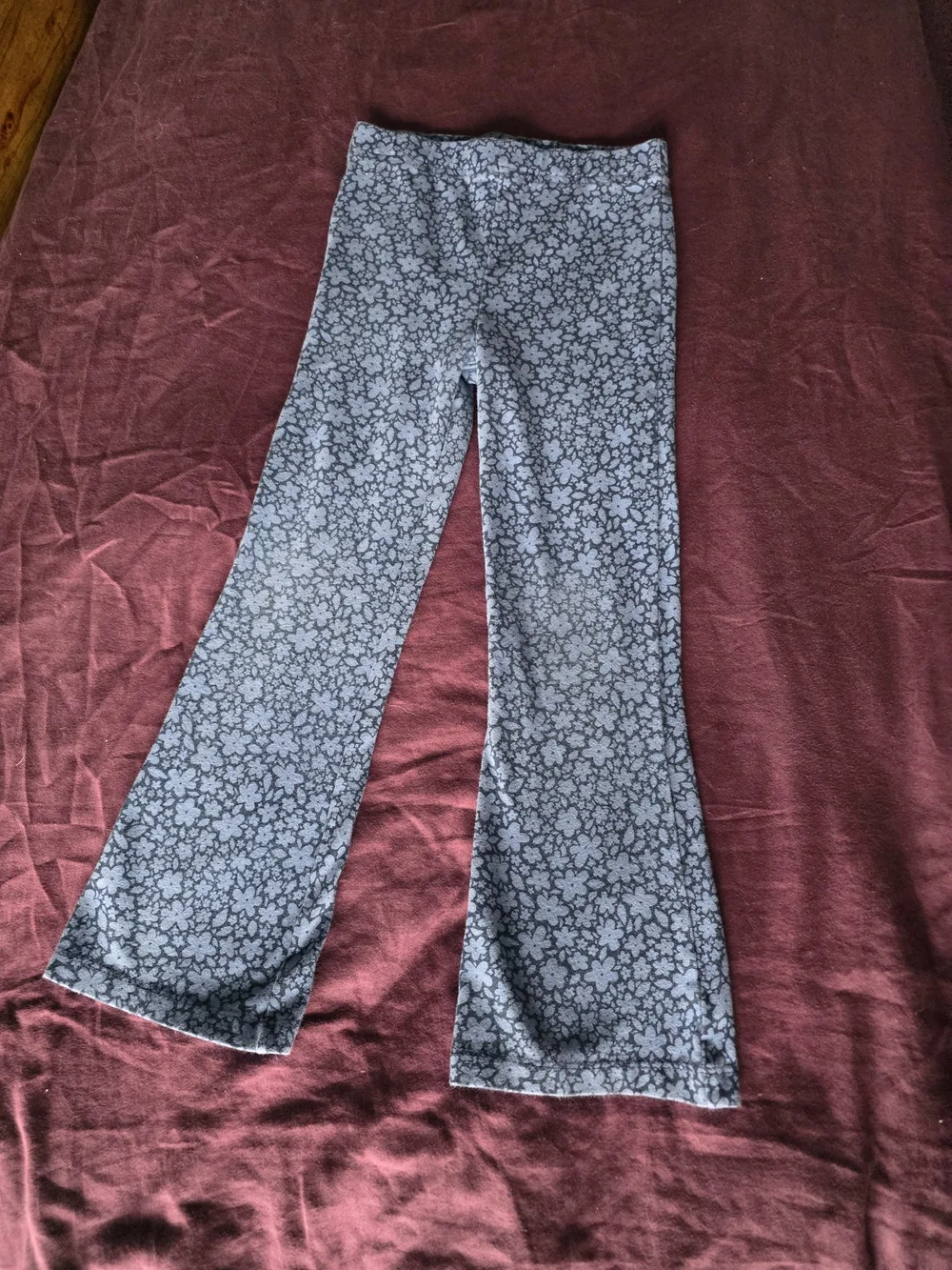 Carter's Light Blue Floral Flare Leggings